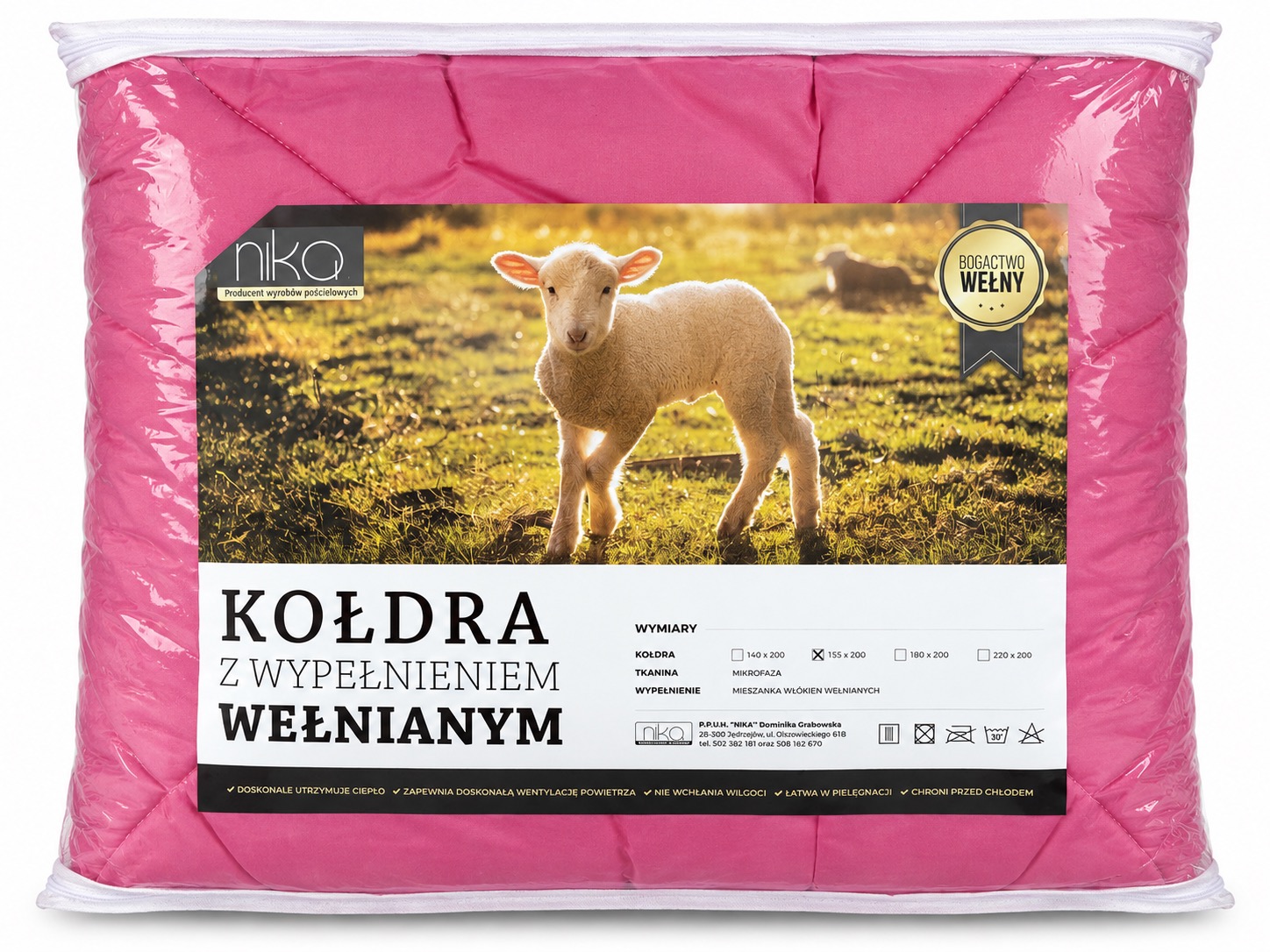 Kołdra owcza wełna