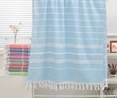 Ręcznik plażowy bawełna 90×180 z frędzlami