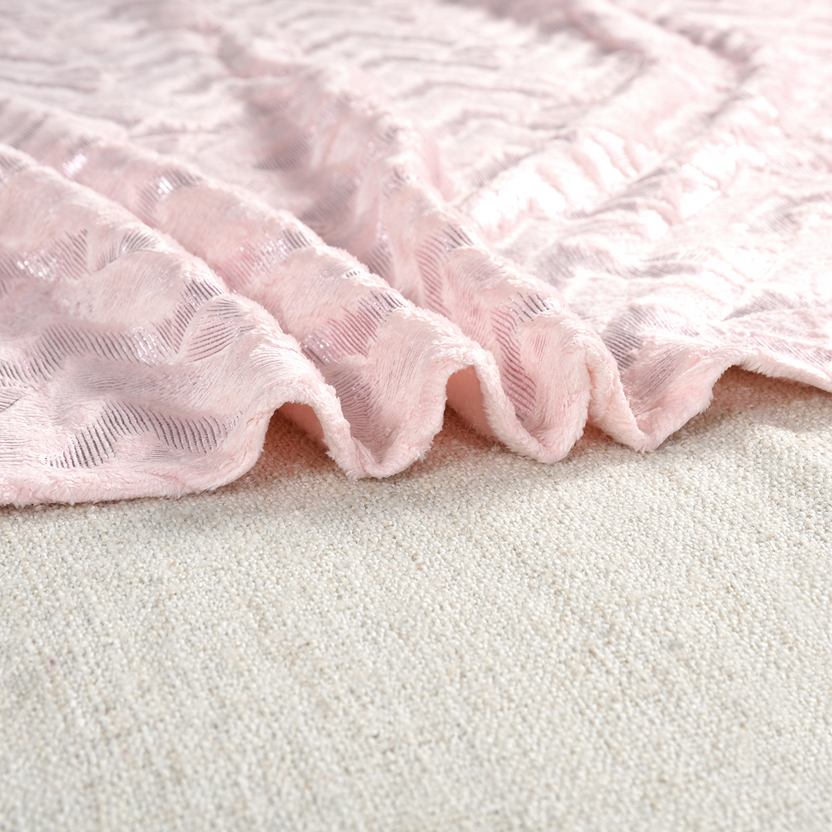 HIT ! koc mikrofibra 130/180 pudrowy róż