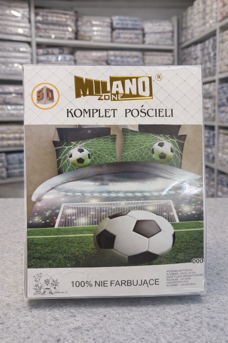 Pościel satyna bawełniana 3D z prześcieradłem MILANO ZONE
