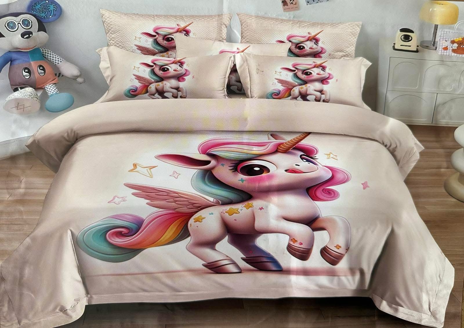 Pościel satyna bawełniana 3D z prześcieradłem MILANO ZONE