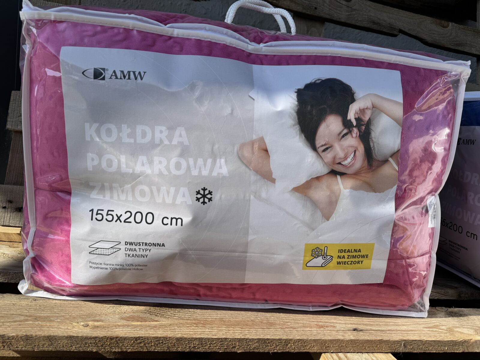 KOŁDRA POLAROWA ZIMOWA 155×200 MINKY