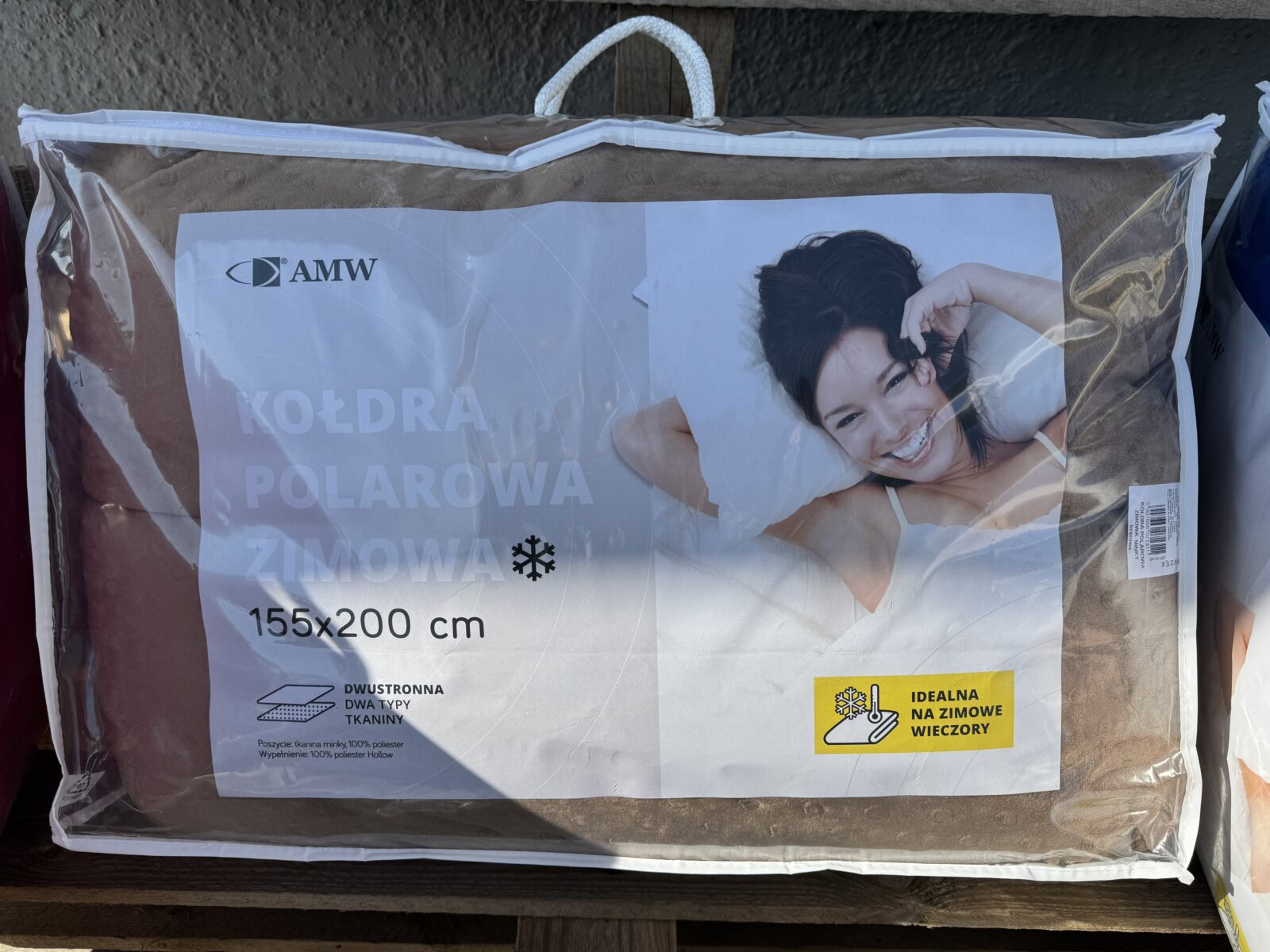 KOŁDRA POLAROWA ZIMOWA 155×200 MINKY