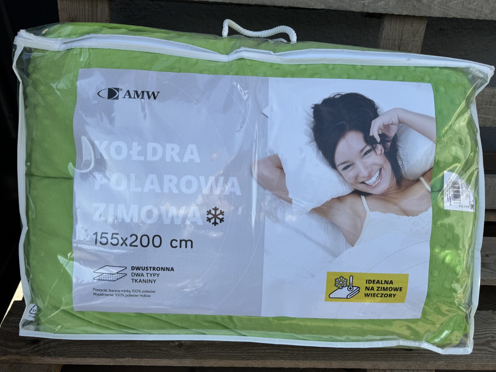 KOŁDRA POLAROWA ZIMOWA 155×200 MINKY