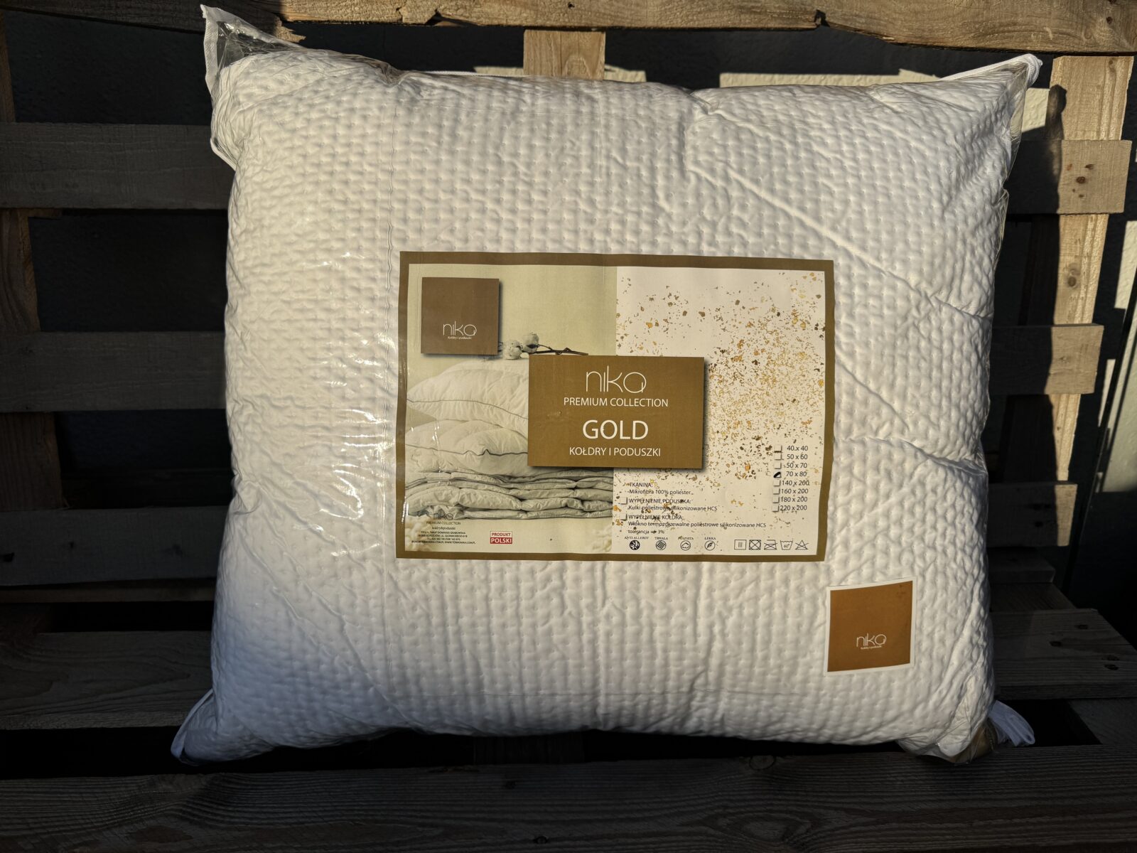 Poduszka Premium Collection GOLD 70×80