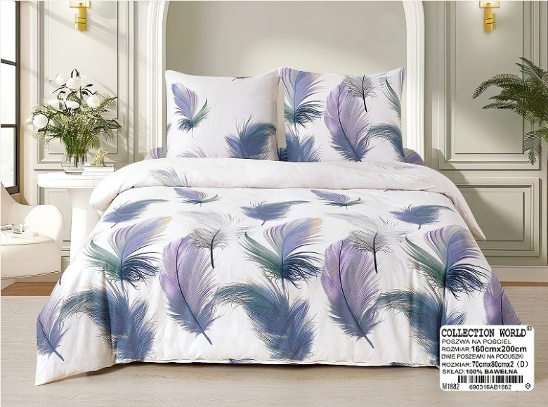 Pościel bawełniana 160/200  Collection World