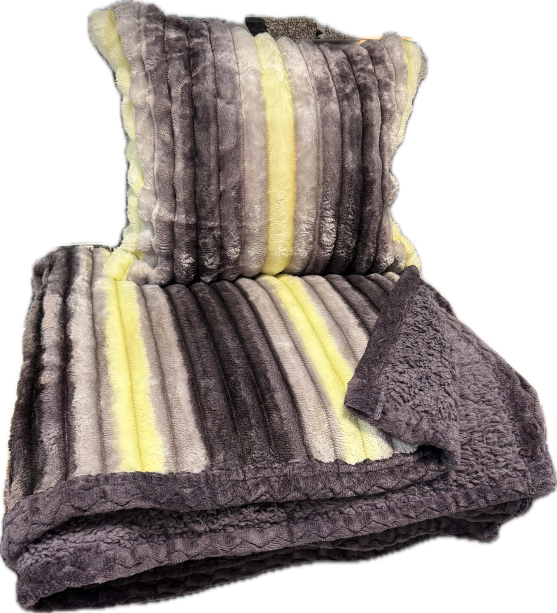 Komplet pluszowy Koc + 2 poszewki