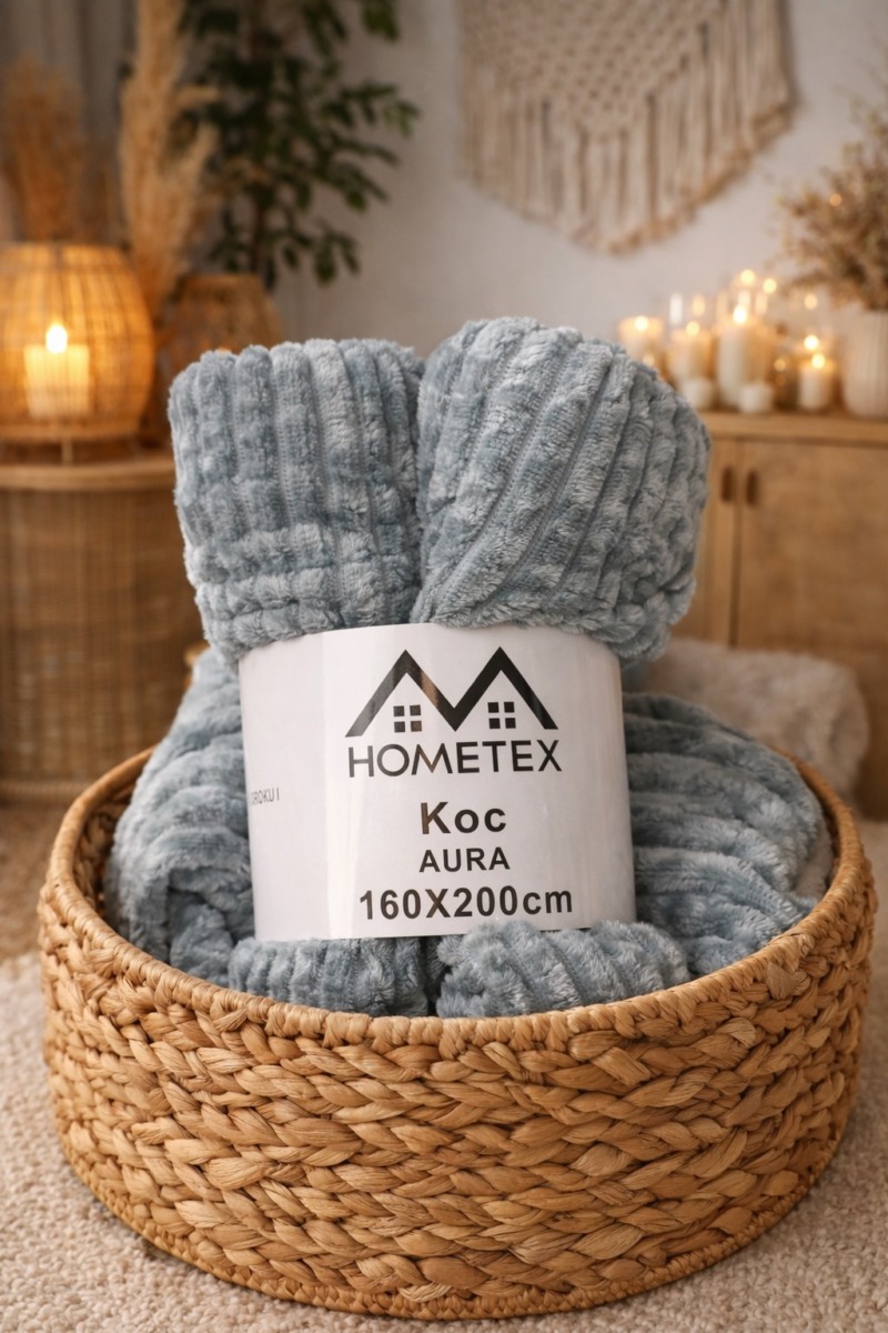 Sklep Koc z miękkiej mikrofibry 160 x 200 AURA