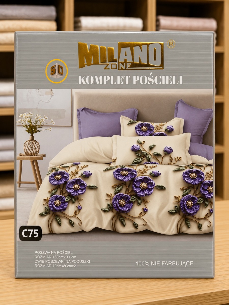 Pościel  MILANO ZONE 160×200 3D