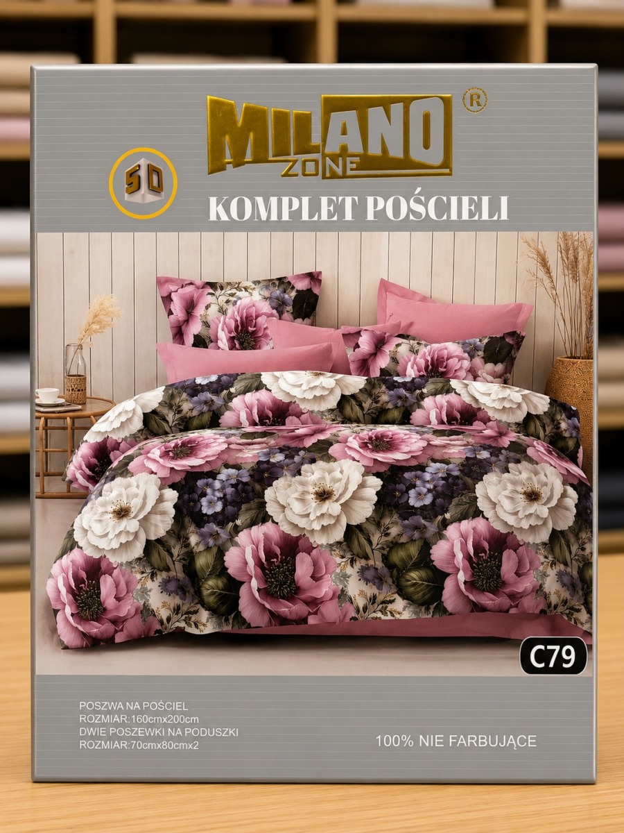 Pościel  MILANO ZONE 160×200 3D