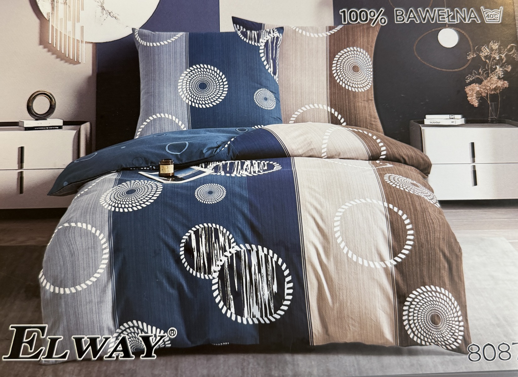 Pościel satyna bawełniana Elway 160/200