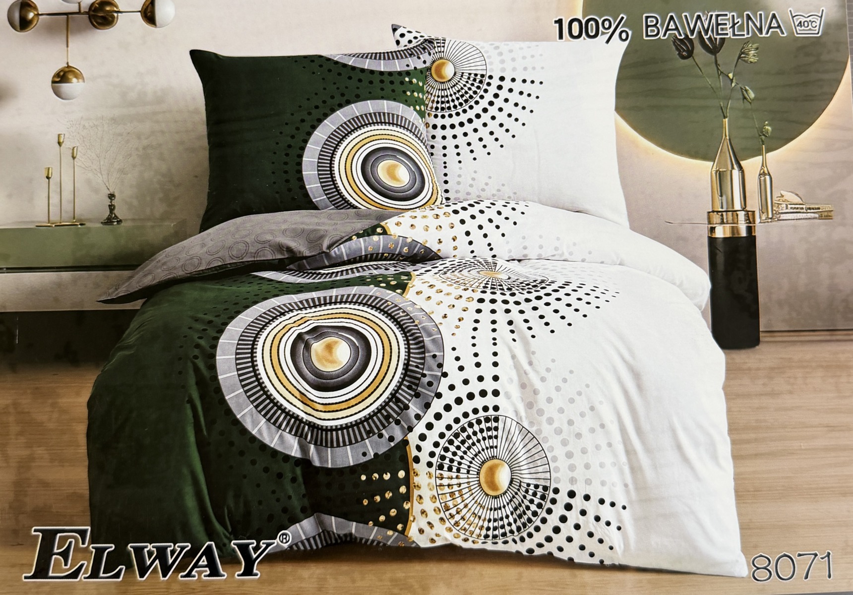 Pościel satyna bawełniana Elway 160/200