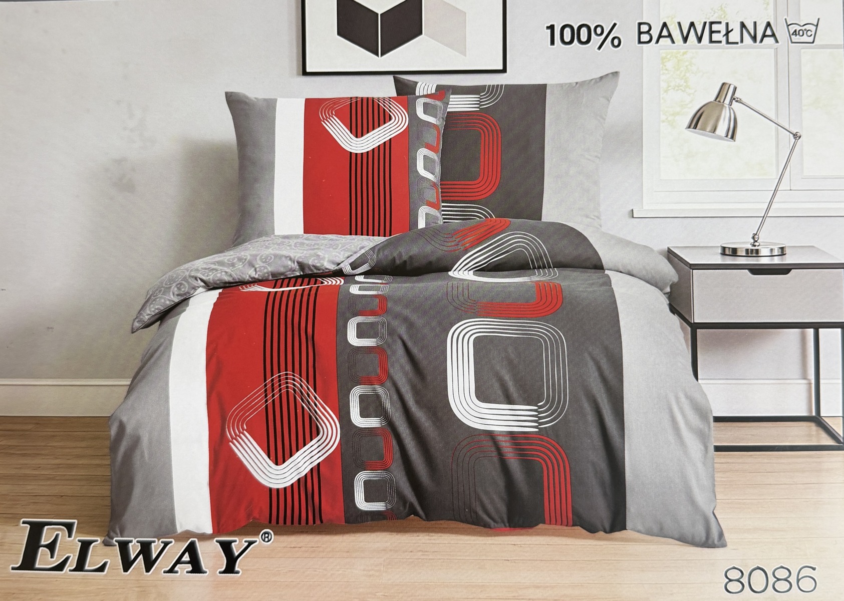 Pościel satyna bawełniana Elway 160/200