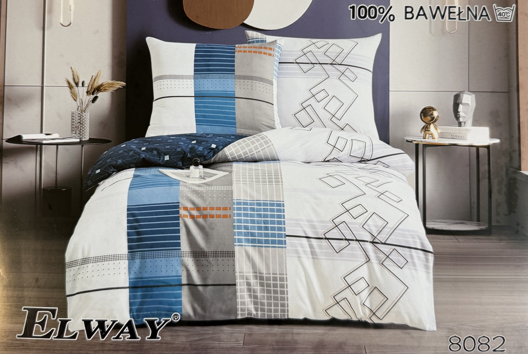 Pościel satyna bawełniana Elway 160/200