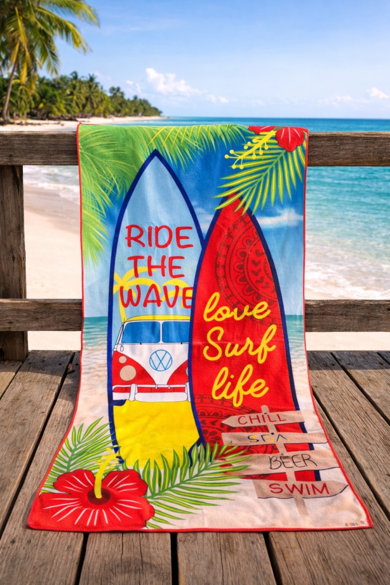 MEGA DUŻY RĘCZNIK PLAŻOWY KĄPIELOWY  90×180 CM