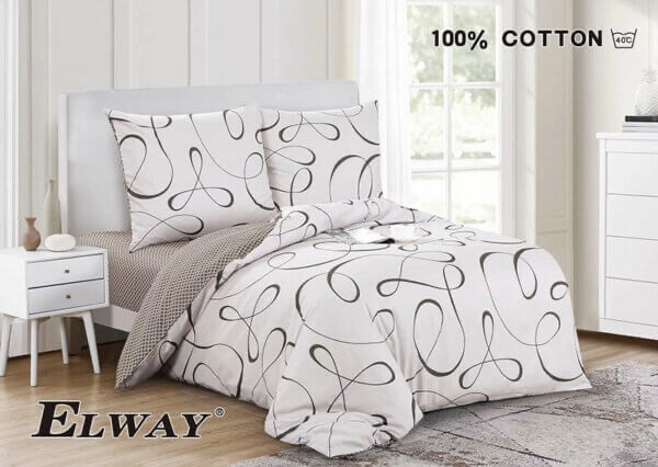 Pościel satyna bawełniana Elway 160/200