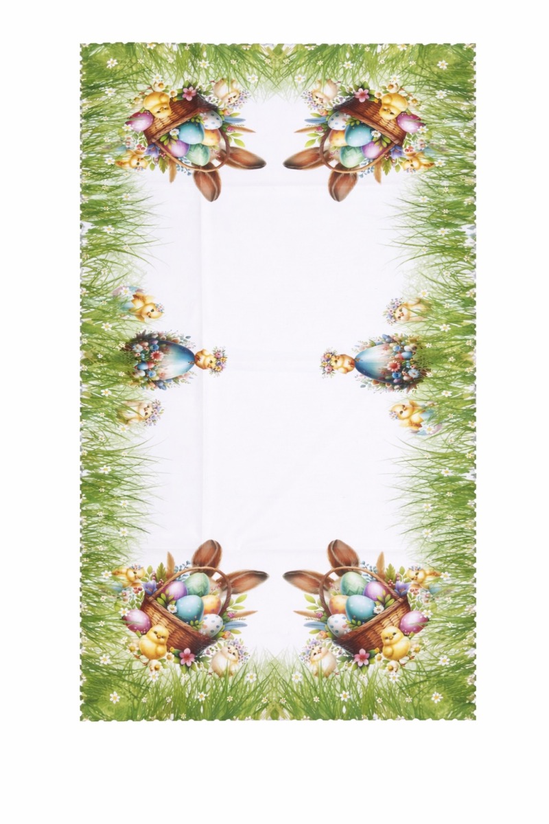 WIELKANOCNY BIEŻNIK Z NADRUKIEM  60X120 CM