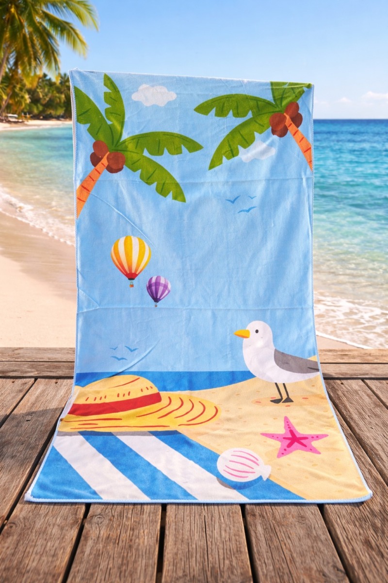 RĘCZNIK PLAŻOWY KĄPIELOWY DUŻY 70×140 CM