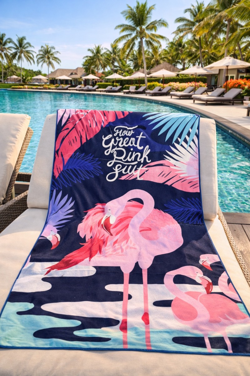 MEGA DUŻY RĘCZNIK PLAŻOWY KĄPIELOWY  90×180 CM