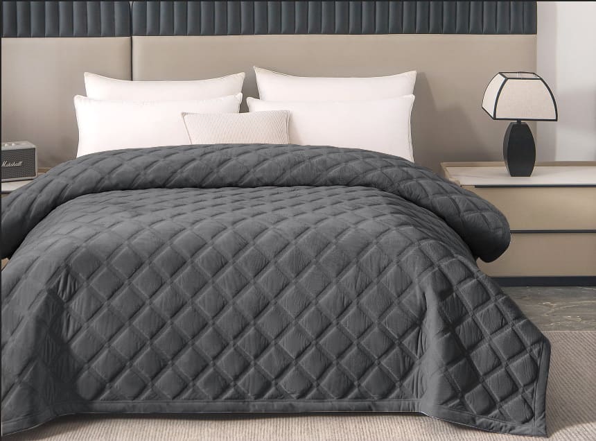 Narzuta Velvet Pikowana 170&times;210 Welurowa Glamour