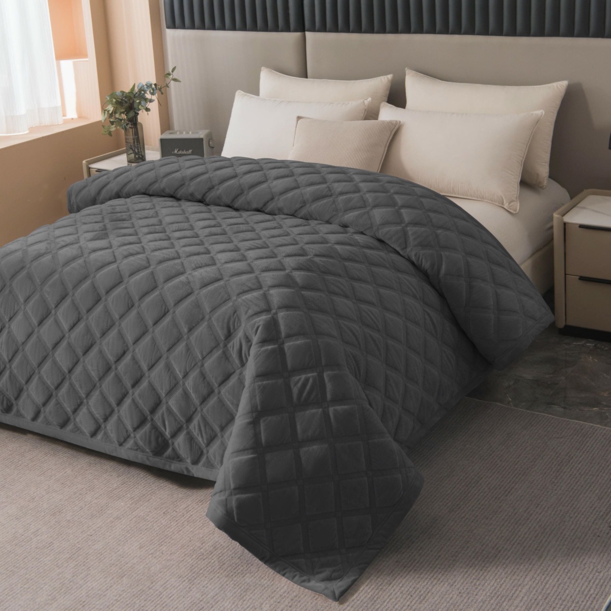 Narzuta Velvet Pikowana 170×210 Welurowa Glamour