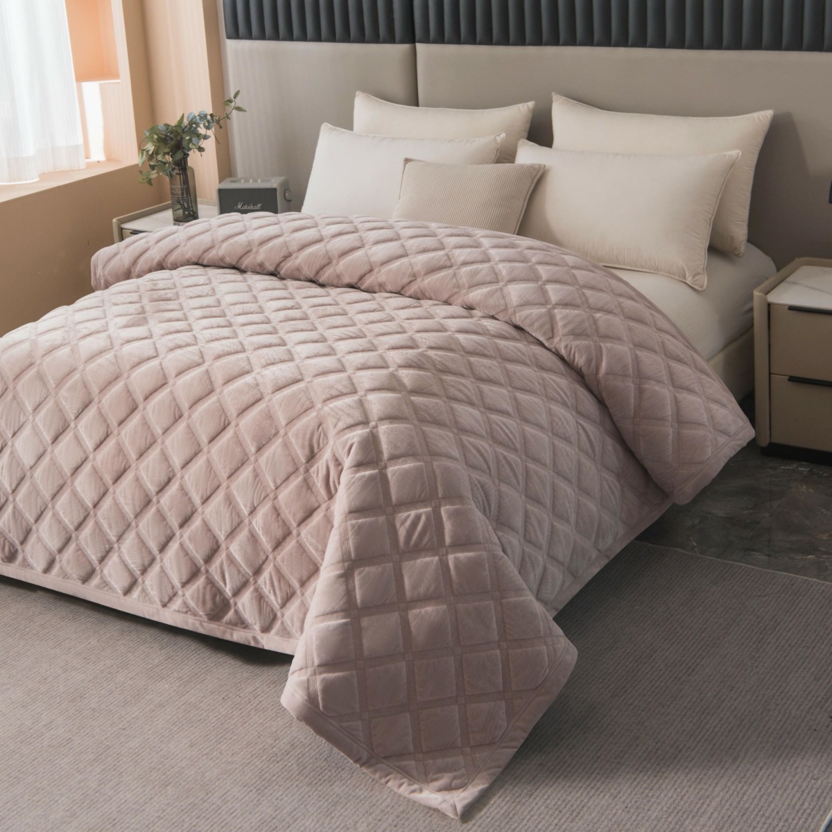 Narzuta Velvet Pikowana 170&times;210 Welurowa Glamour