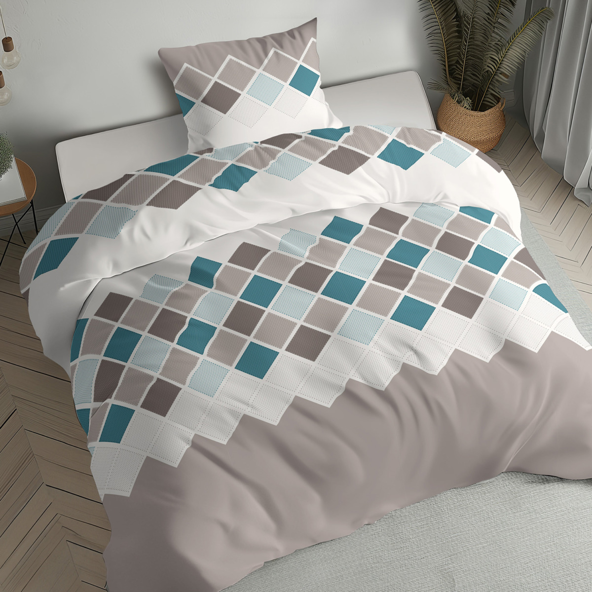 Komplet pościeli flanelowej 160×200 cm + 2 x poszewka 70×80 cm
