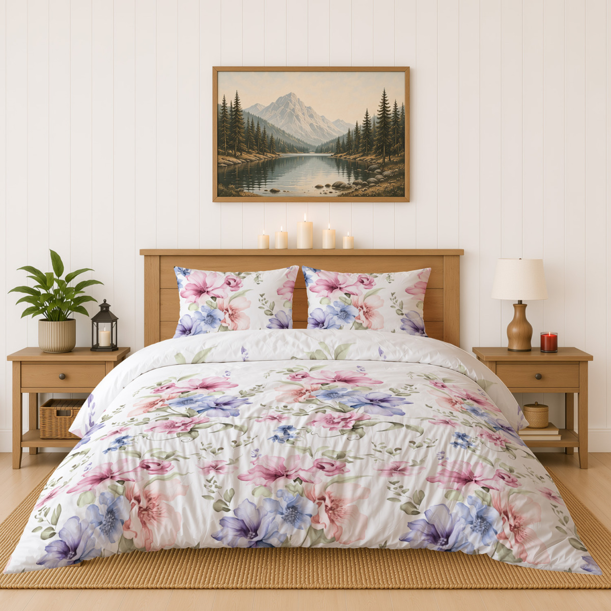 Komplet pościeli flanelowej 160x200 cm + 2 x poszewka 70x80 cm