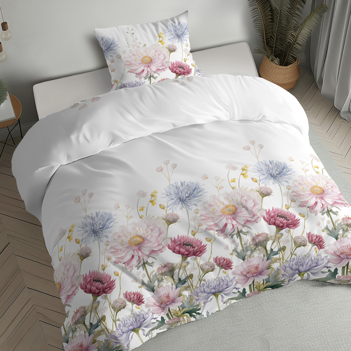 Komplet pościeli flanelowej 140×200 cm + 1 poszewka 70×80 cm
