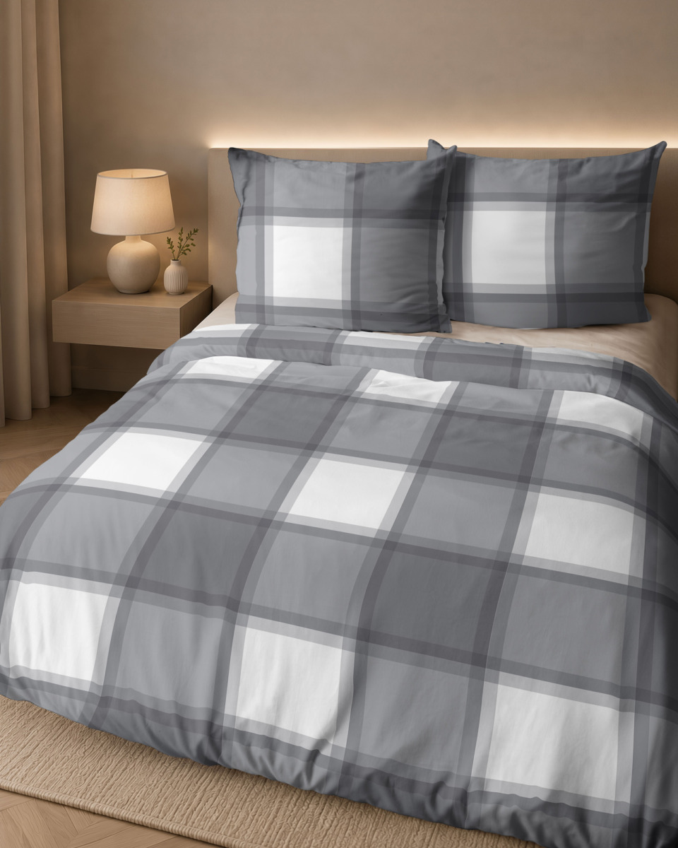 Komplet pościeli flanelowej 160x200 cm + 2 x poszewka 70x80 cm