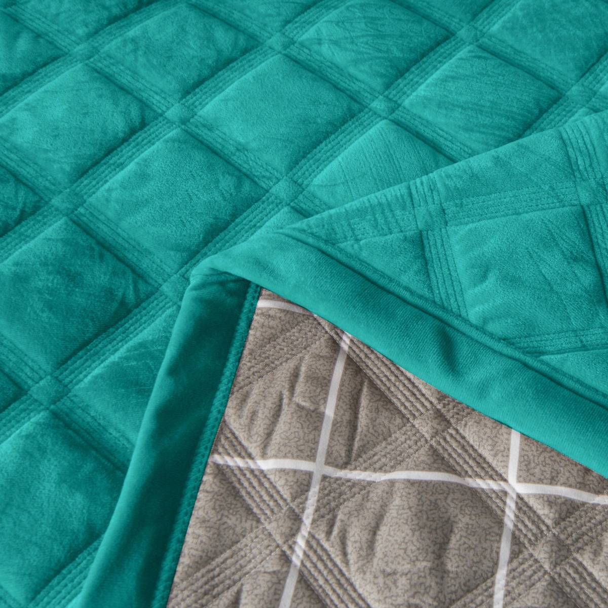 Narzuta Velvet Pikowana 170x210 Welurowa Glamour